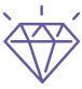 Diamond feature icon representing premium image quality and long-term hardware durability for DynaVue Duo